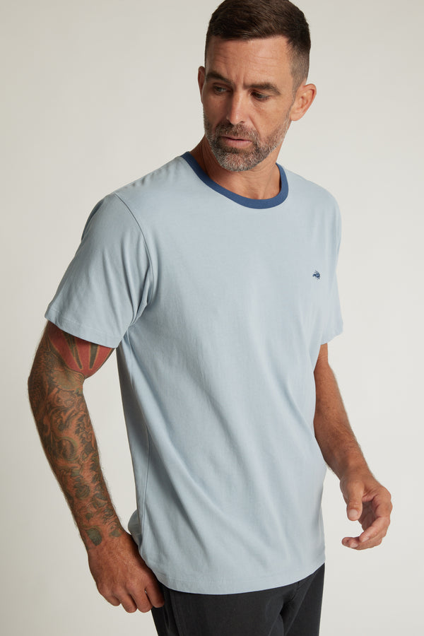 Barkers Bailey Peached Tee in stone blue