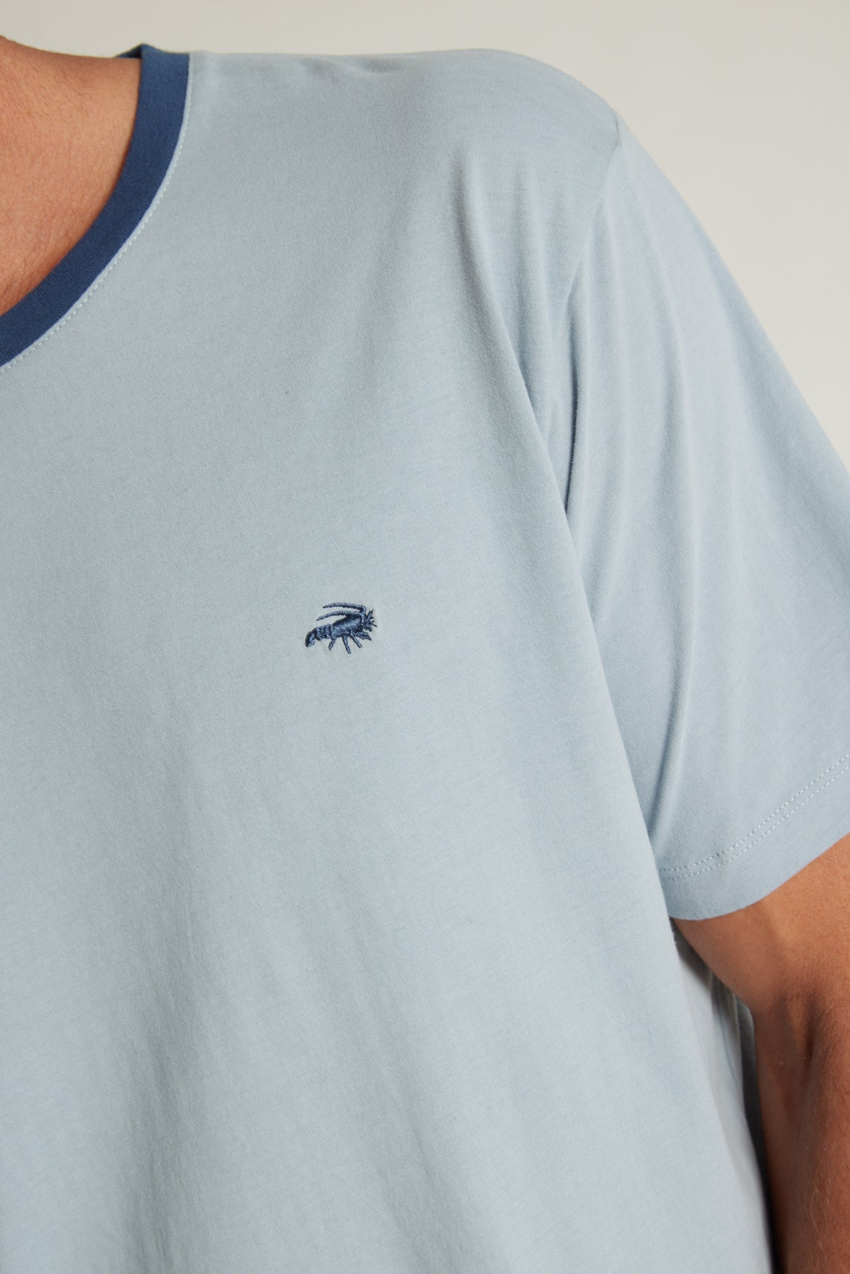 Barkers Bailey Peached Tee in stone blue, additional view