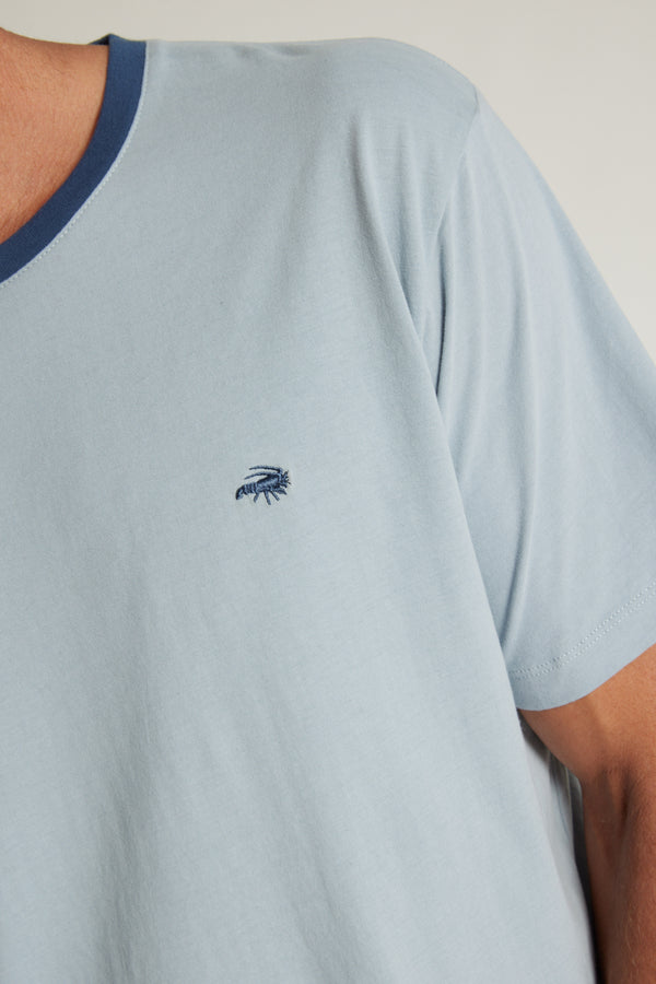 Barkers Bailey Peached Tee in stone blue, additional view