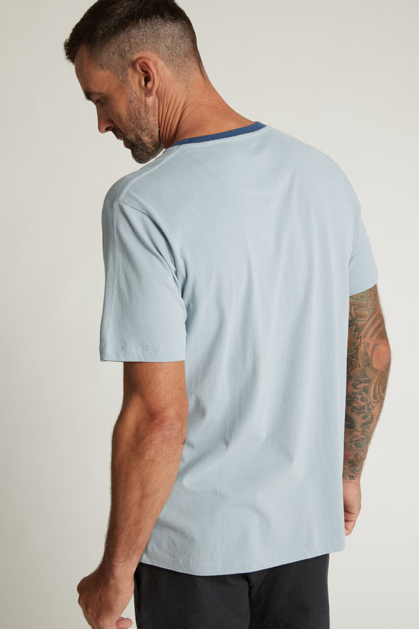 Barkers Bailey Peached Tee in stone blue, additional view