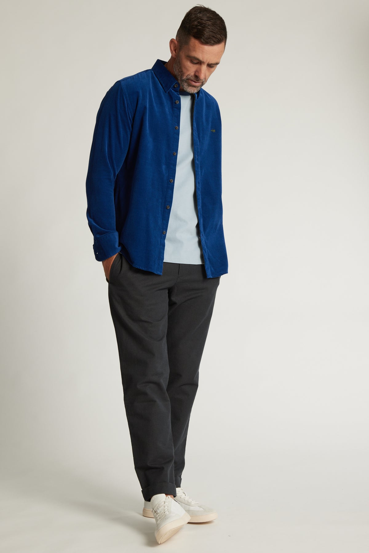 Barkers Bailey Peached Tee in stone blue, additional view