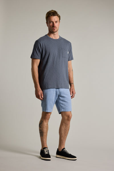 Barkers Elliot Texture Walk Short in blue