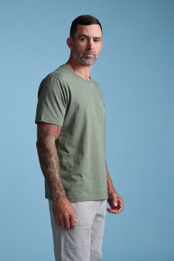 Barkers Bayside Emb Tee in green, regular fit, additional view