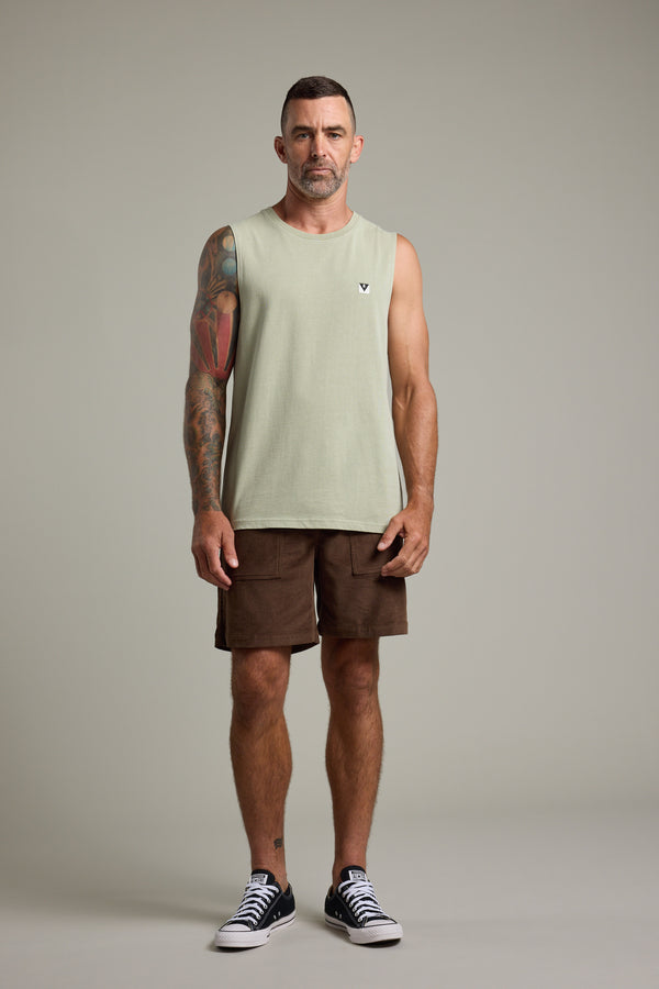 Barkers Newton Washed Singlet in mint
