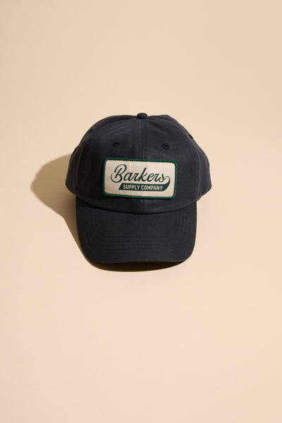 Barkers Benson Waxed Cotton Cap in dark navy