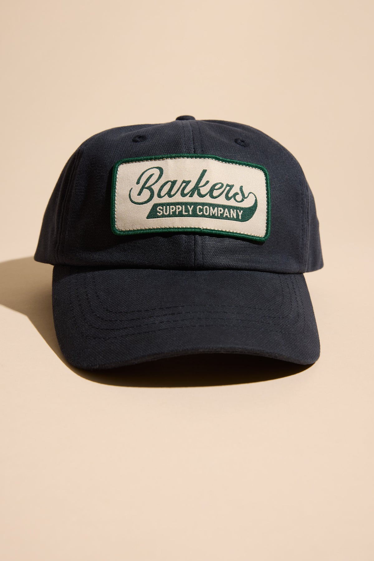 Barkers Benson Waxed Cotton Cap in dark navy, alternate view