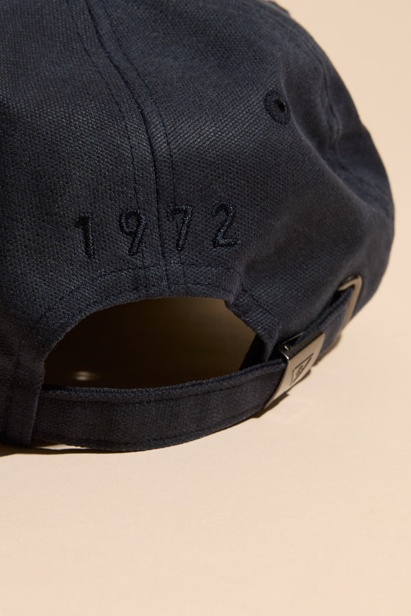 Barkers Benson Waxed Cotton Cap in dark navy, additional view