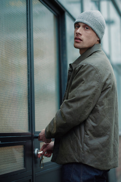 Barkers Morton Waxed Cotton Jacket in forest