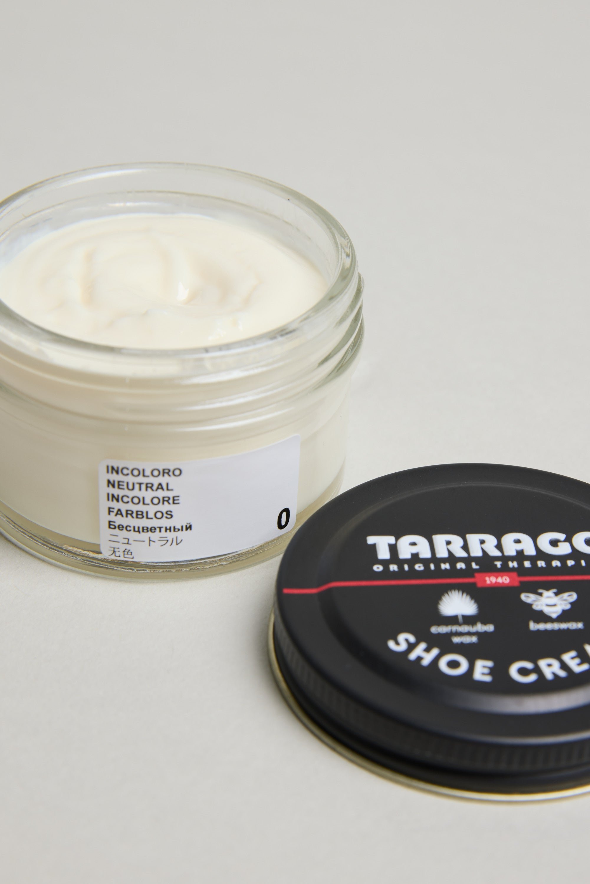 Tarrago Shoe Cream in clear, alternate view